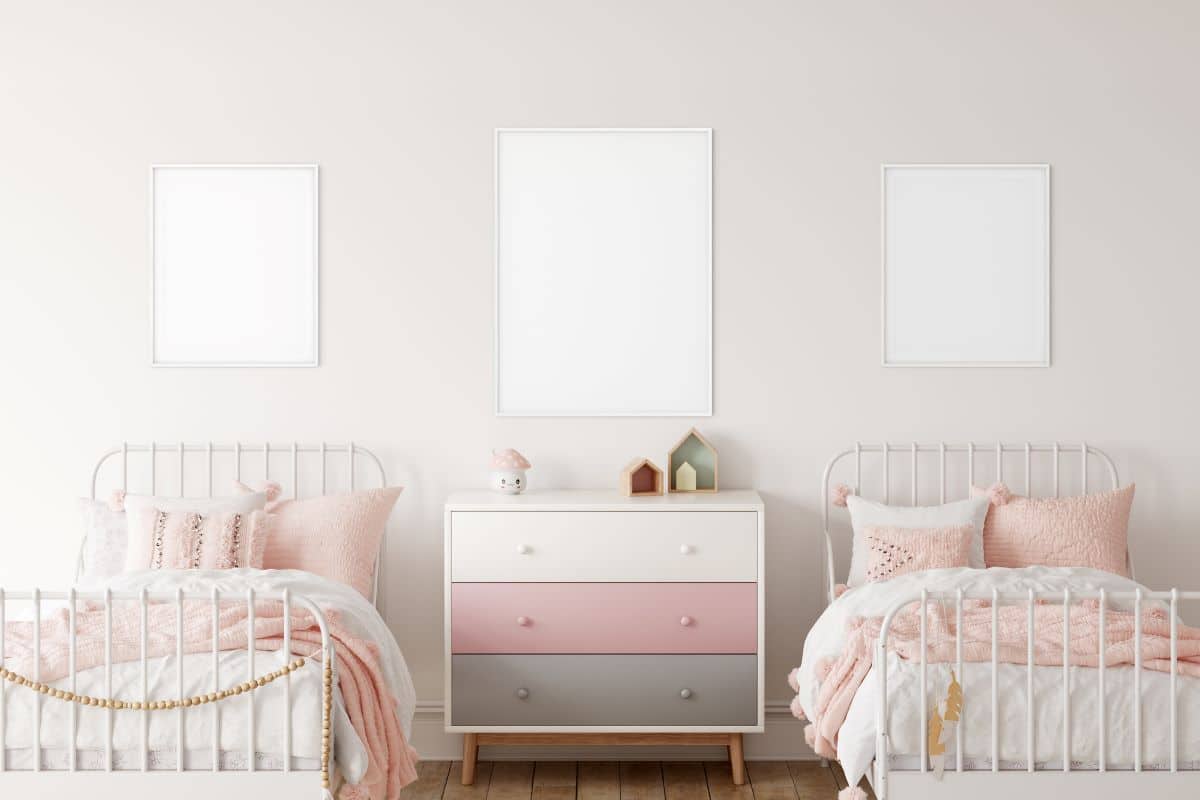 Pink and teal Nursery