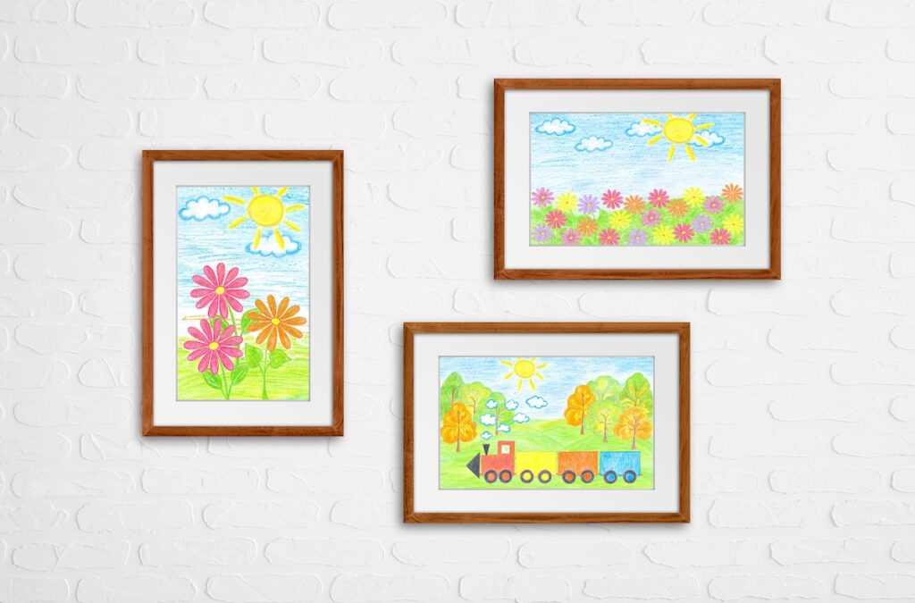 DIY Kids Art Gallery Wall - Mama Say What?!