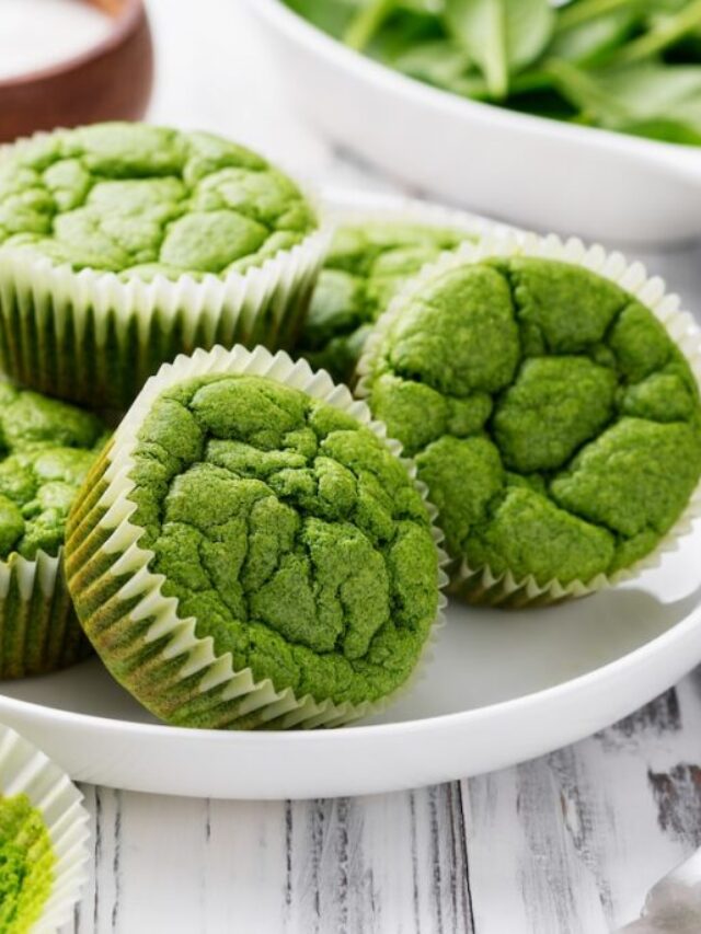 Vegan,Salty,Spinach,Muffins,For,Healthy,Breakfast.