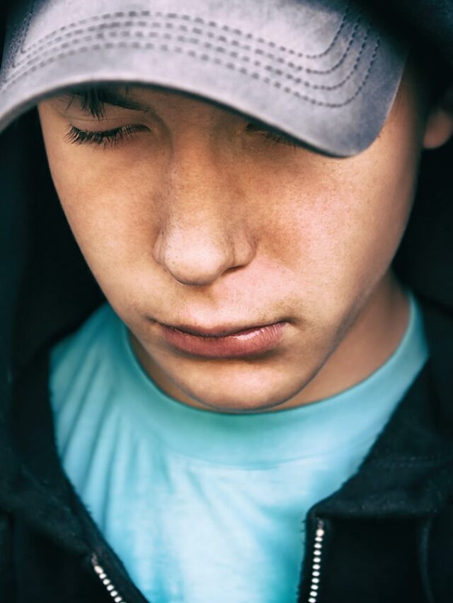 Toned,Photo,Of,Sad,Teenager,Portrait,Outdoor,Closeup