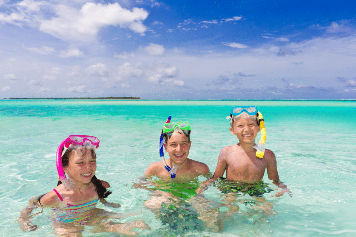 Children Snorkeling