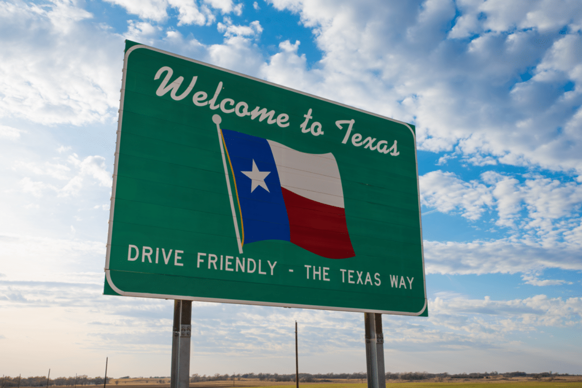 Welcome to Texas Road Sign